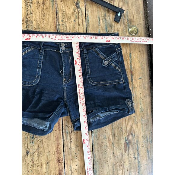 Sandpiper Womens Denim‎ Shorts 20 mid rise cotton button zipper summer pull on - Picture 7 of 7